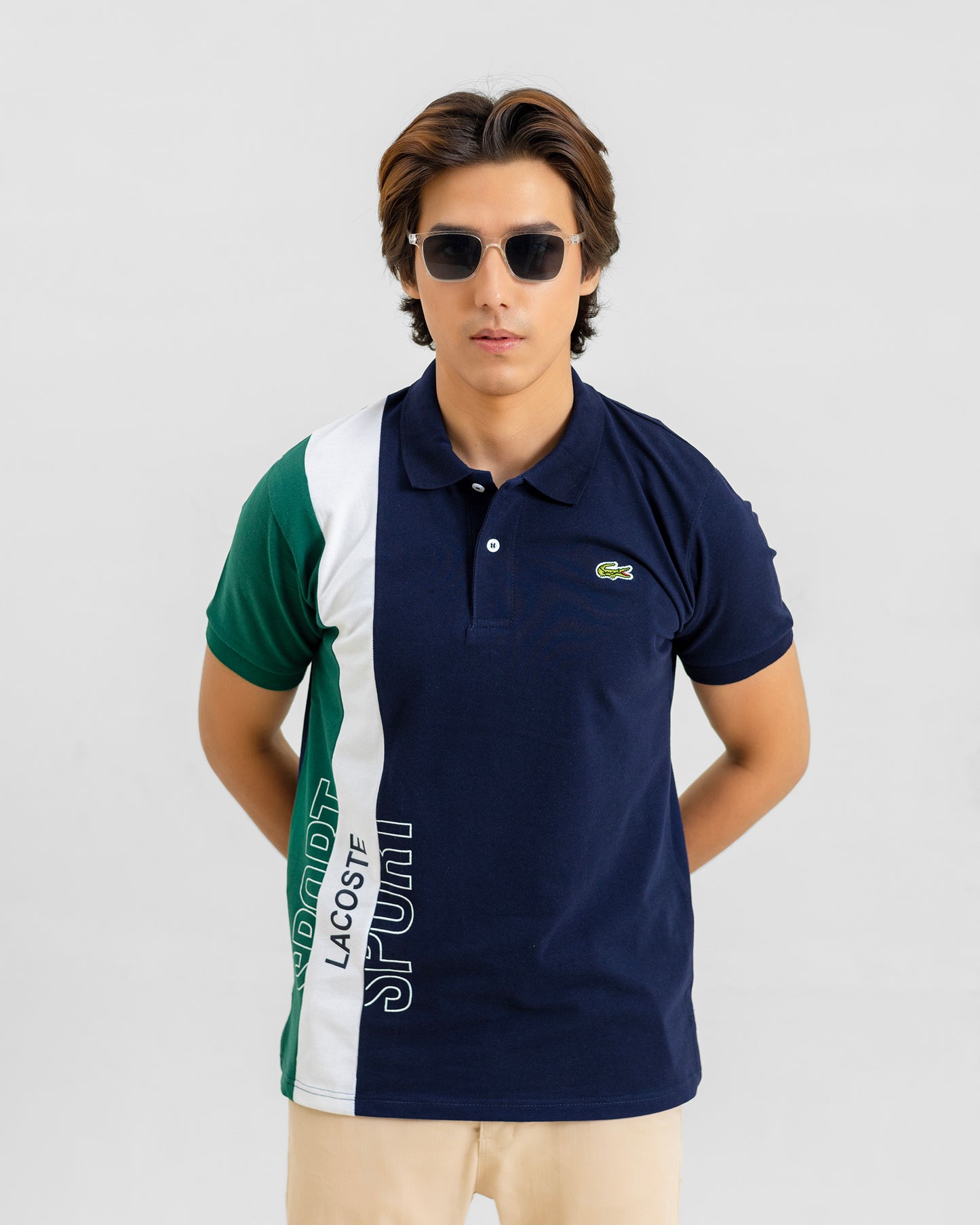 LCST SPORT LINE PREMIUM POLO SHIRT-NAVY,GREEN,WHITE