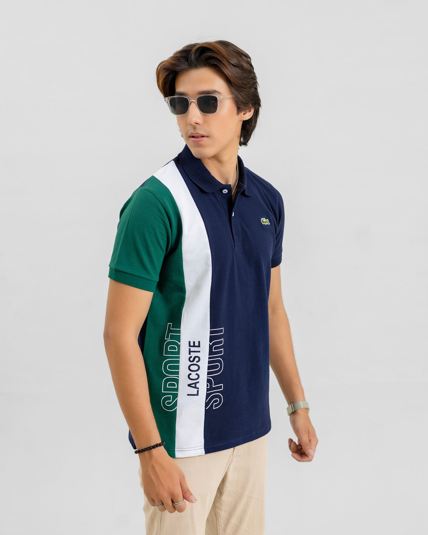 LCST SPORT LINE PREMIUM POLO SHIRT-NAVY,GREEN,WHITE