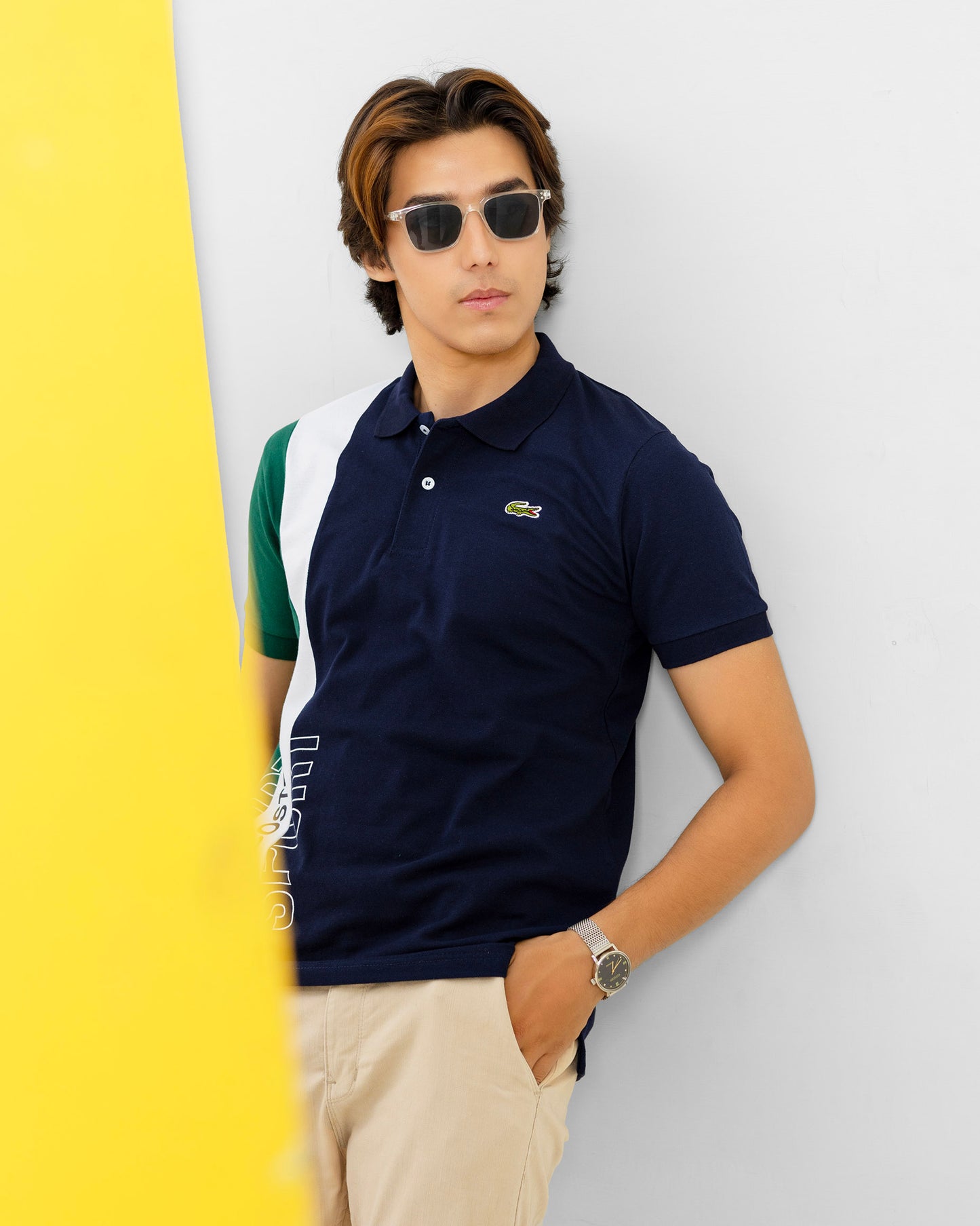 LCST SPORT LINE PREMIUM POLO SHIRT-NAVY,GREEN,WHITE