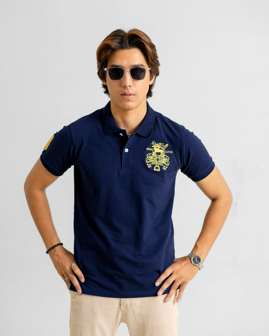 RL GOLD IMPORTED POLO SHIRT NAVY