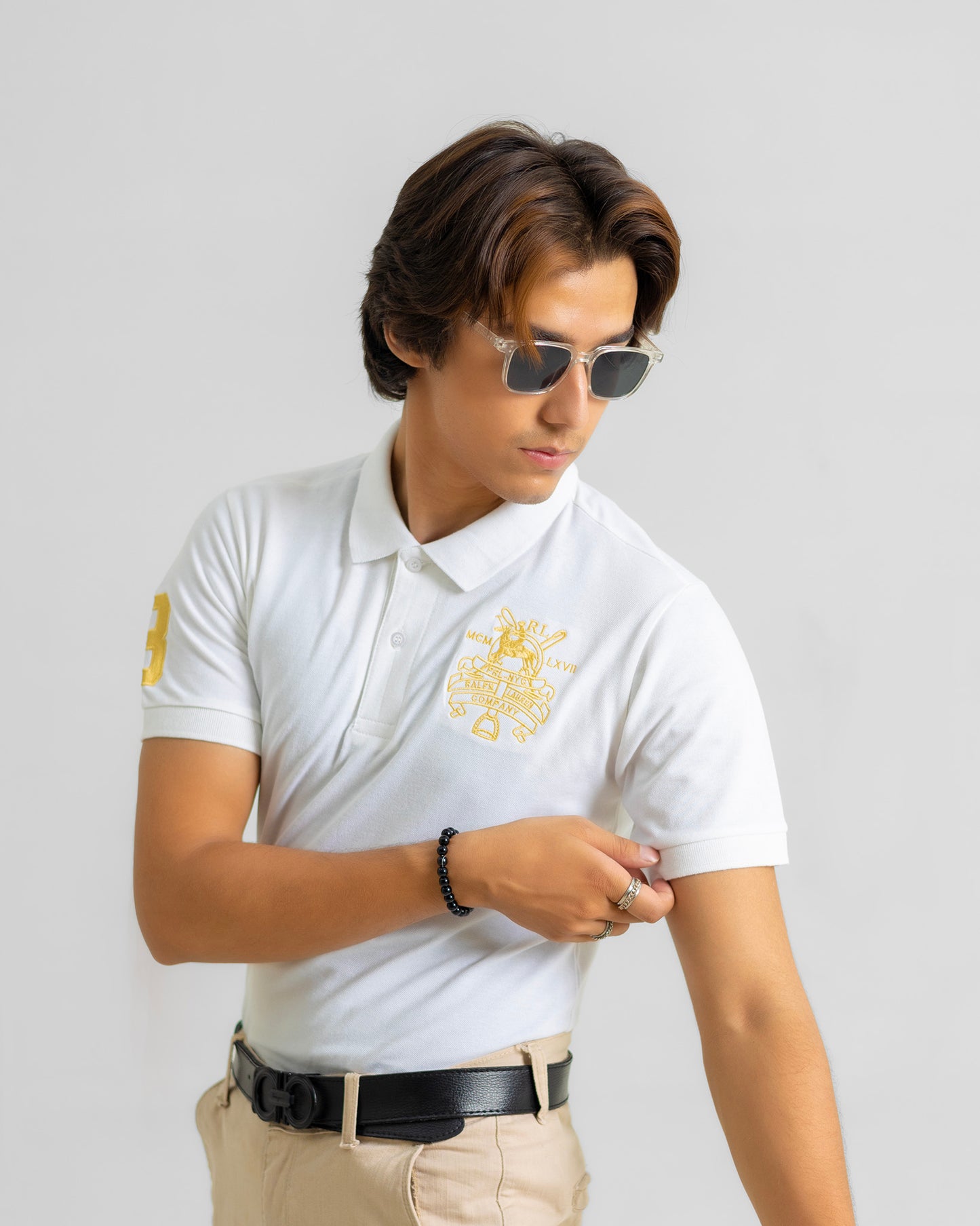 RL GOLD IMPORTED POLO SHIRT WHITE