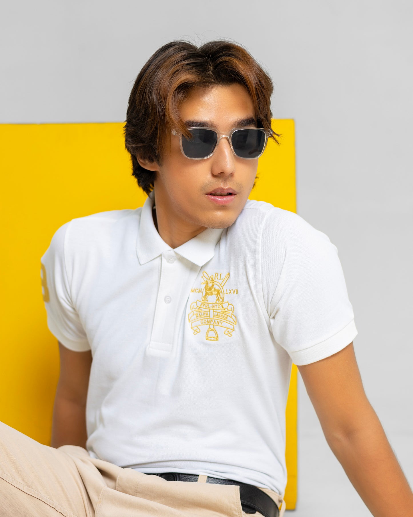 RL GOLD IMPORTED POLO SHIRT WHITE